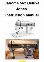 Janome 562 Deluxe Jones Sewing Machine Instruction Manual