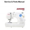Janome 661 Jem Gold 2 Sewing Machine Service-Parts Manual