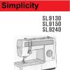 Simplicity 9240 Sewing Machine Instruction Manual