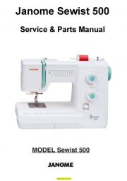 Janome 500 Sewist Sewing Machine Service-Parts Manual