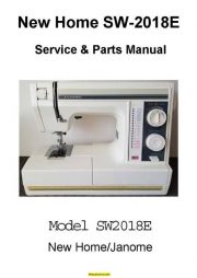 New Home Janome SW-2018E Sewing Machine Service-Parts Manual