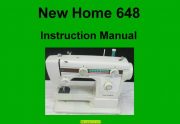 New Home 648 Sewing Machine Instruction Manual