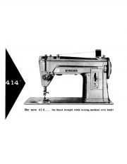 Singer 414 Sewing Machine Instruction Manual