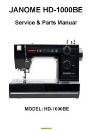 Janome HD-1000BE Sewing Machine Service-Parts Manual