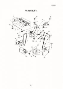 Janome HD3000 Sewing Machine Service-Parts Manual