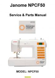Janome NPCF50 Sewing Machine Service-Parts Manual