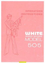 White 505 Sewing Machine Instruction Manual