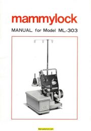 Mammylock ML-303 Sewing Machine Instruction Manual
