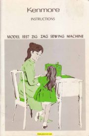 Kenmore 1937 Sewing Machine Instruction Manual 148.1937