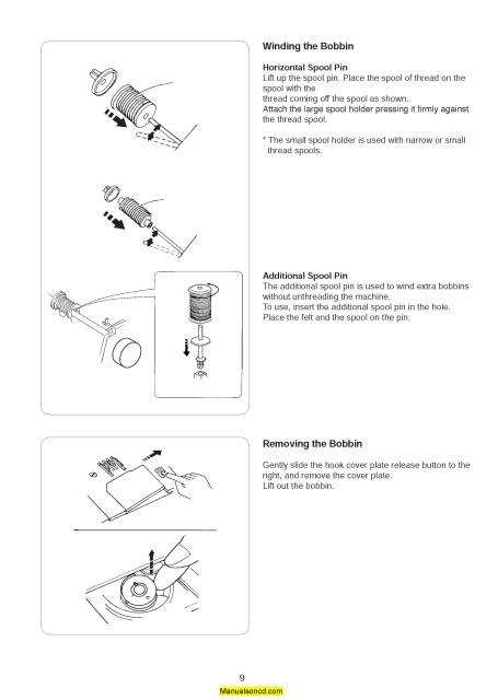Janome HD-3000 Sewing Machine Instruction Manual