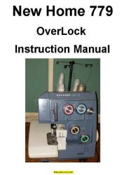 New Home 779 Overlock Sewing Machine Instruction Manual