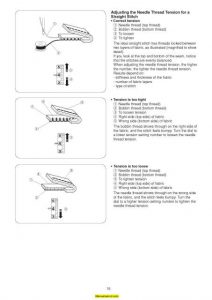 Janome NQM2016 Sewing Machine Instruction Manual