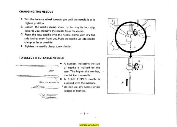 White 1411 Sewing Machine Instruction Manual