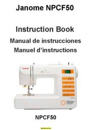 Janome NPCF50 Sewing Machine Instruction Manual