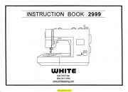 White 2999 Sewing Machine Instruction Manual