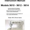 Singer 9610 Merritt Sewing Machine Instruction Manual