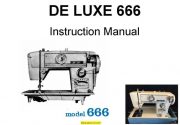 DeLuxe 666 Sewing Machine Instruction Manual