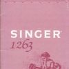 Singer 1263 Sewing Machine Instruction Manual