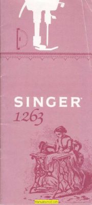 Singer 1263 Sewing Machine Instruction Manual