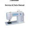 Janome S-750 Classmate Sewing Machine Service-Parts Manual
