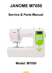 Janome M7050 Sewing Machine Service-Parts Manual