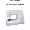 Janome S-3015 Schoolmate Sewing Machine Service-Parts Manual