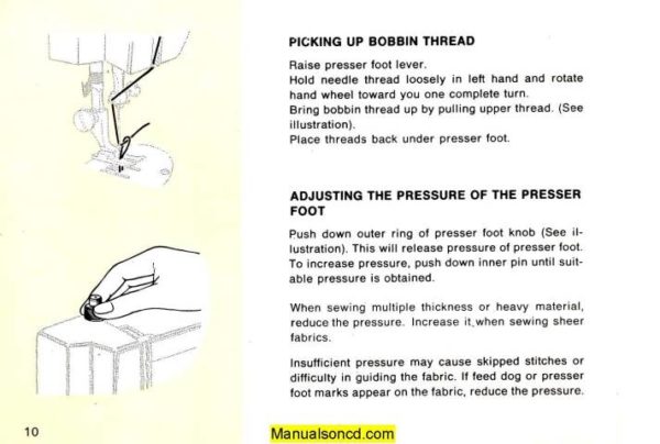 Kenmore 158.12270 - 158.12271 Sewing Machine Manual
