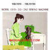 Kenmore 158.1515 - 15150 Sewing Machine Instruction Manual