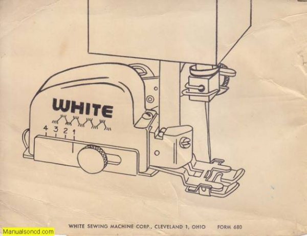 White Zigzagger Sewing Machine Attachment Instruction Manual