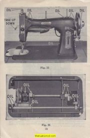 Domestic 247 Rotary Electric Sewing Machine Instruction Manual