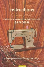 Singer 239 Sewing Machine Instruction Manual