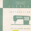 Kenmore 158.1500 Sewing Machine Instruction Manual