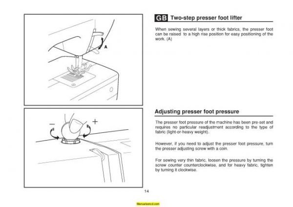 Singer 1507 Sewing Machine Instruction Manual