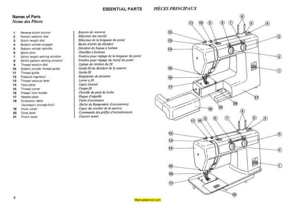 New Home Janome LR1618 LR1118 LR1622 LR1122 Sewing Machine Manual