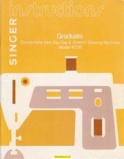 Singer 6705 Graduate Sewing Machine Instruction Manual