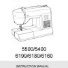 Singer 5500 5400 6199 6180 6160 Sewing Machine Manual