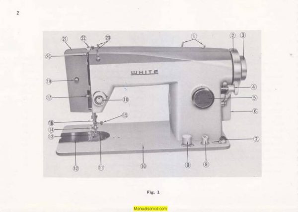White 173 Sewing Machine Instruction Manual