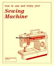 Brother VX847 - VX870 Sewing Machine Instruction Manual