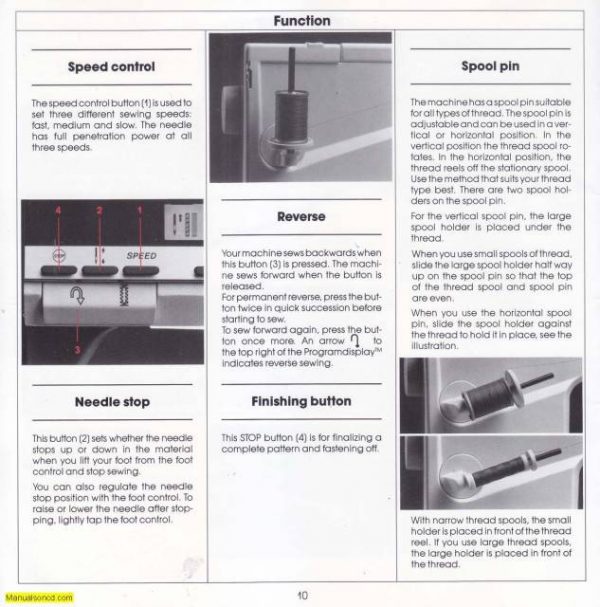 Husqvarna 1100 Sewing Machine Instruction Manual