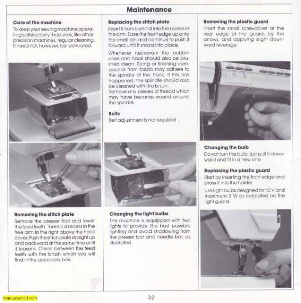 Husqvarna 1100 Sewing Machine Instruction Manual