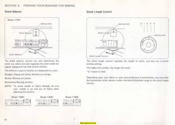 Kenmore 385.1268180 - 12681 Sewing Machine Instruction Manual