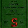 Singer 66-16 Sewing Machine Instruction Manual