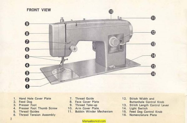 Kenmore 158.16520 - 158.1652 Sewing Machine Manual