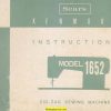 Kenmore 158.16520 - 158.1652 Sewing Machine Manual