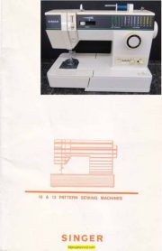Singer 9410 Sewing Machine Instruction Manual 10 & 13