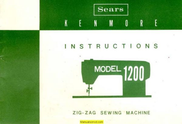 Kenmore 158.1200 - 158.12000 Sewing Machine Manual