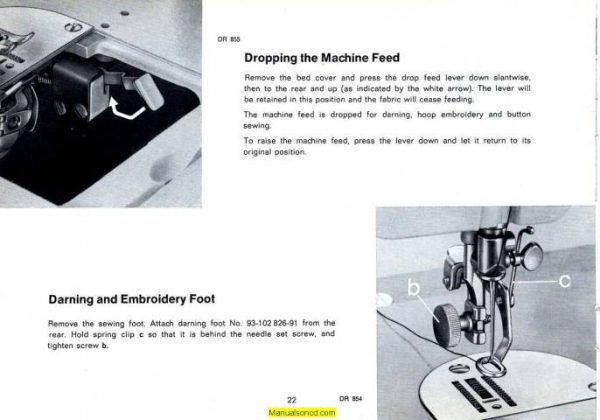 Pfaff 74 Sewing Machine Instruction Manual