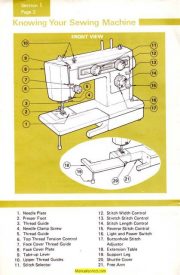 Kenmore 385.12492 Sewing Machine Instruction Manual
