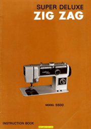 Morse - Deluxe 5500 Sewing Machine Instruction Manual