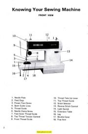 White 3950 Sewing Machine Instruction Manual